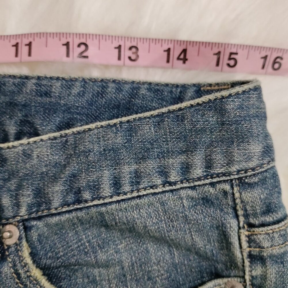 Calvin Klein Jeans Vintage Low Rise Classic 80s Capris Distressed Denim Size 29 - Picture 8 of 12